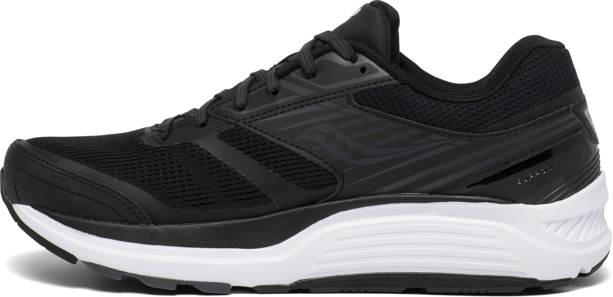 Saucony Men's ECHELON 8 Running Shoe - Black/White